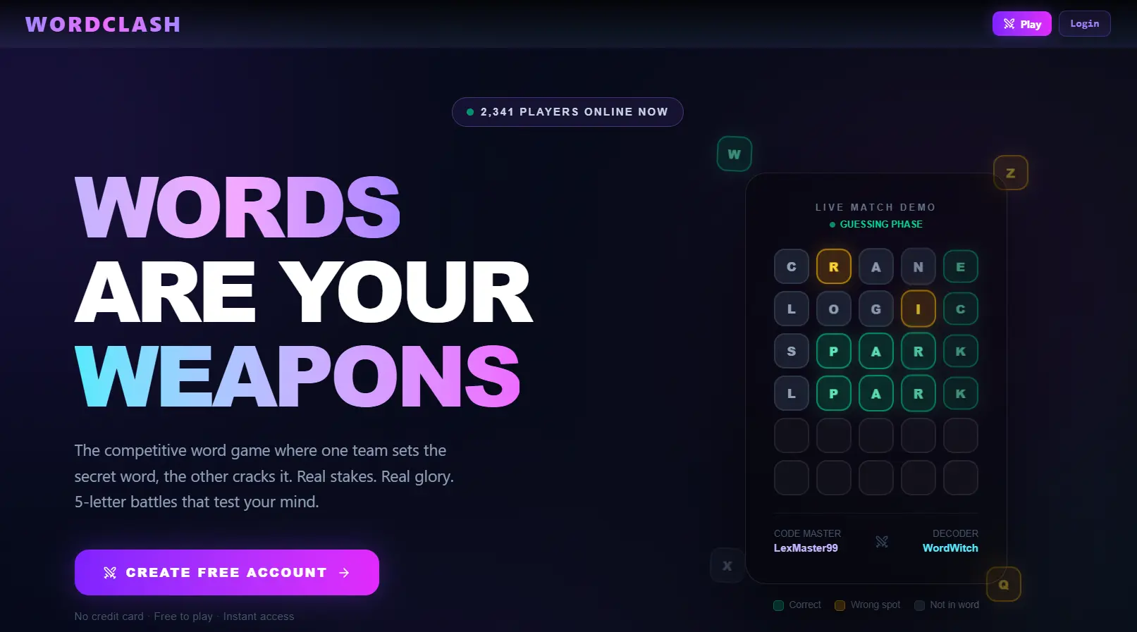 Words Clash